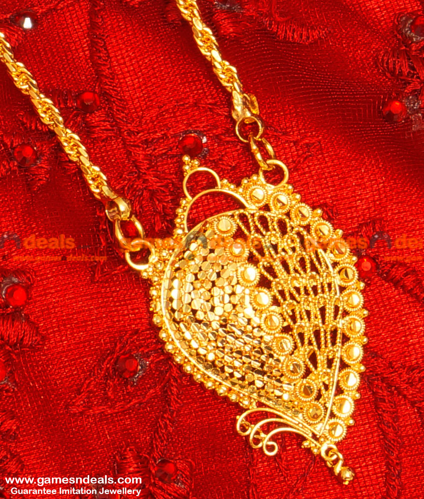 BGDR31 Gold Plated Traditional Plain Chain Trendy Dollar Design